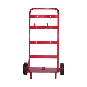 Double fire extinguisher trolley